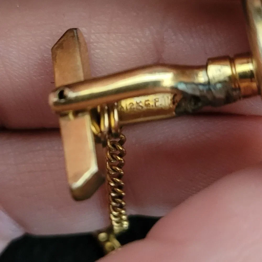 Baylor Swiss Watch Cufflinks Vintage 12K Gold Filled Formal Evening Vintage